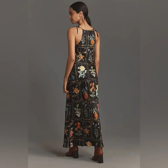 Function & Fringe Edit | Anthropologie Botanical Column Midi Dress Floral - Picture 2 of 5